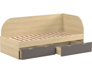 REA GARY 90P dub vicenza, jednolôžková posteľ 90x200 cm s úložným priestorom, pravá