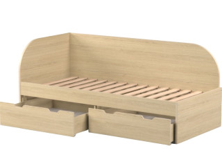 REA GARY 90L dub vicenza, jednolôžková posteľ 90x200 cm s úložným priestorom, ľavá