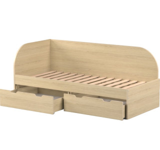 REA GARY 90L dub vicenza, jednolôžková posteľ 90x200 cm s úložným priestorom, ľavá