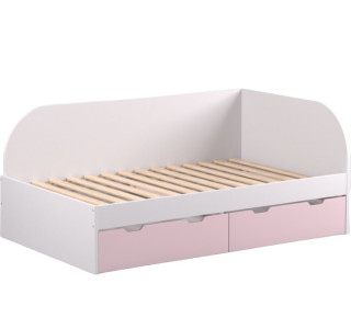 REA GARY 120P biela, študentská posteľ 120x200 cm s úložným priestorom pravá