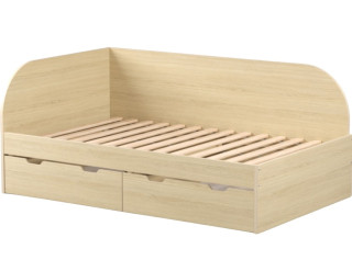 REA GARY 120L dub vicenza, študentská posteľ 120x200 cm s úložným priestorom ľavá