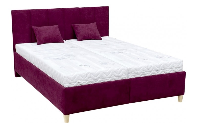 CORA čalúnená posteľ 160x200 cm s úložným priestorom