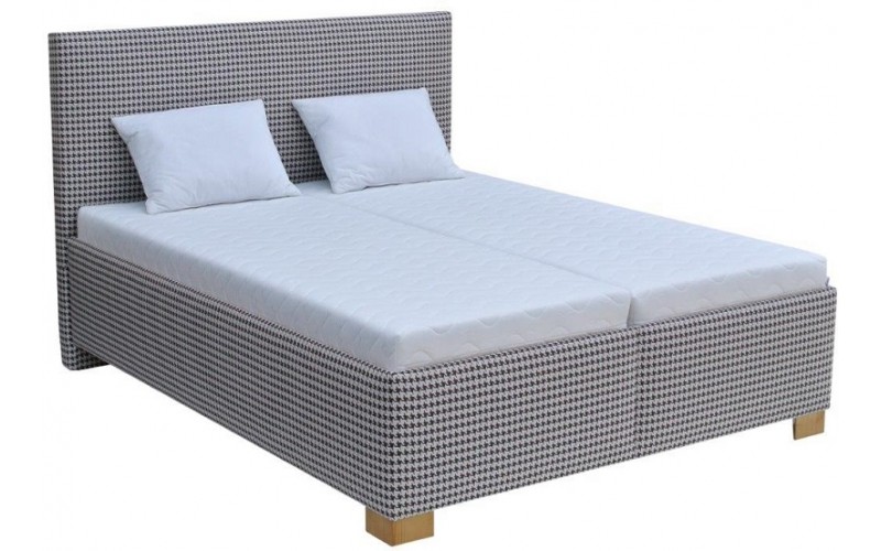 LAREDO V-2 hnedá čalúnená posteľ 160x200 cm s úložným priestorom