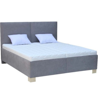 MILTON manželská čalúnená posteľ 160x200 cm s úložným priestorom