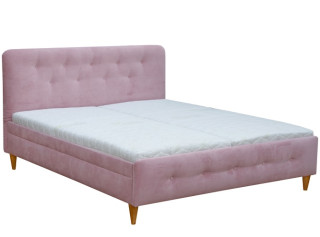 NEW JERSEY moderná čalúnená posteľ 160x200 cm s úložným priestorom