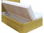 LAREDO V-2 hnedá čalúnená posteľ 160x200 cm s úložným priestorom