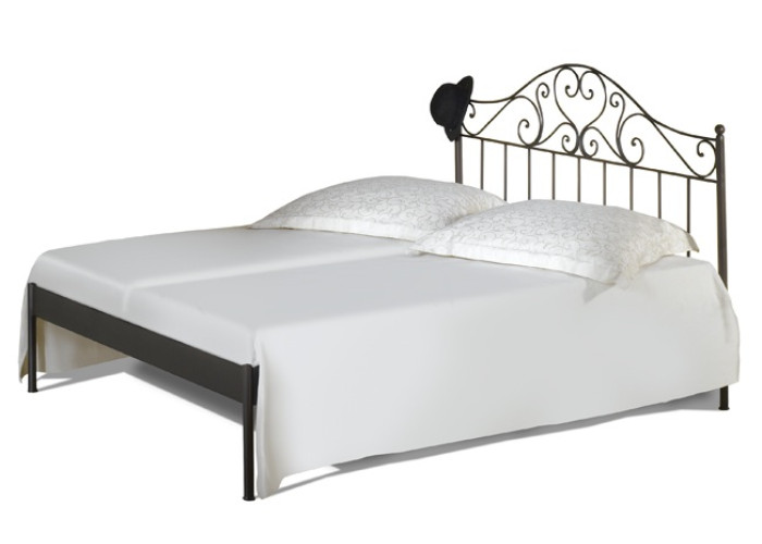 MALAGA I kovaná posteľ - verzia kanapa (bez čela pri nohách) v šírke 90, 140, 160 a 180 x 200 cm