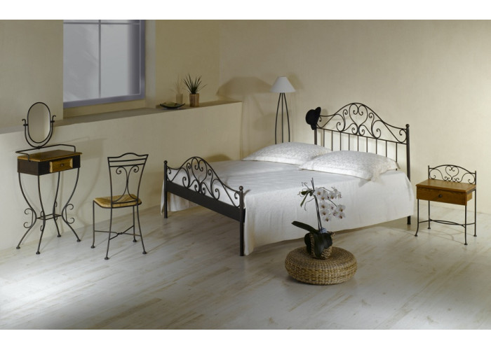 MALAGA II kovaná posteľ  v šírke 90, 140, 160 a 180 x 200 cm