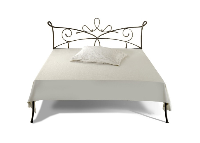 SIRACUSA I kovaná posteľ - verzia kanapa (bez čela pri nohách) v šírke 140, 160 a 180 x 200 cm