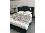 ASPEN VELVET zelená, posteľ s roštom 140 x 200 cm