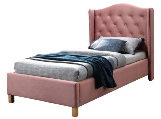 ASPEN VELVET antická ružová, detská posteľ s roštom 90x200 cm