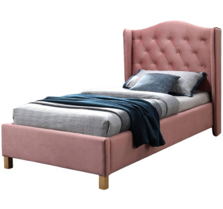ASPEN VELVET antická ružová, detská posteľ s roštom 90x200 cm