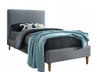 ACOMA sivá, posteľ s roštom 90x200 cm