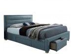 INES sivá, manželská posteľ s úložným priestorom 160x200 cm