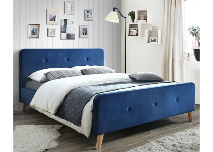 MALMO VELVET granátová, posteľ s roštom 160 x 200 cm MALMO VELVET granátová, posteľ s roštom 160 x 200 cm