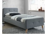 MALMO sivá, posteľ s roštom 90 x 200 cm