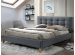 TEXAS sivá, manželská posteľ s roštom 160x200 cm