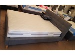 TEXAS sivá, čalúnená posteľ s roštom 140x200 cm