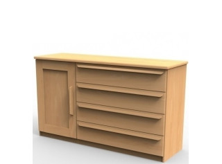 PETRA P3DZ buková/dubová komoda