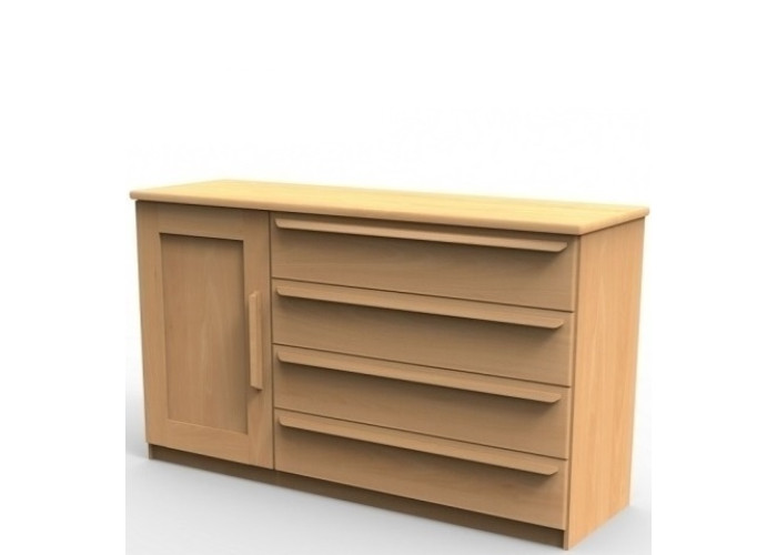 PETRA P3DZ buková/dubová komoda PETRA P3DZ buková/dubová komoda