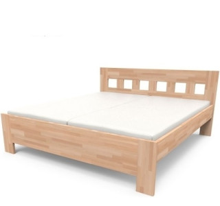 JANA SENIOR vysoká masívna posteľ 140x200 cm