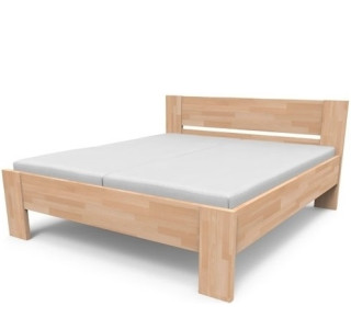 NIKOLETA 1 manželská masívna posteľ 140x200 cm