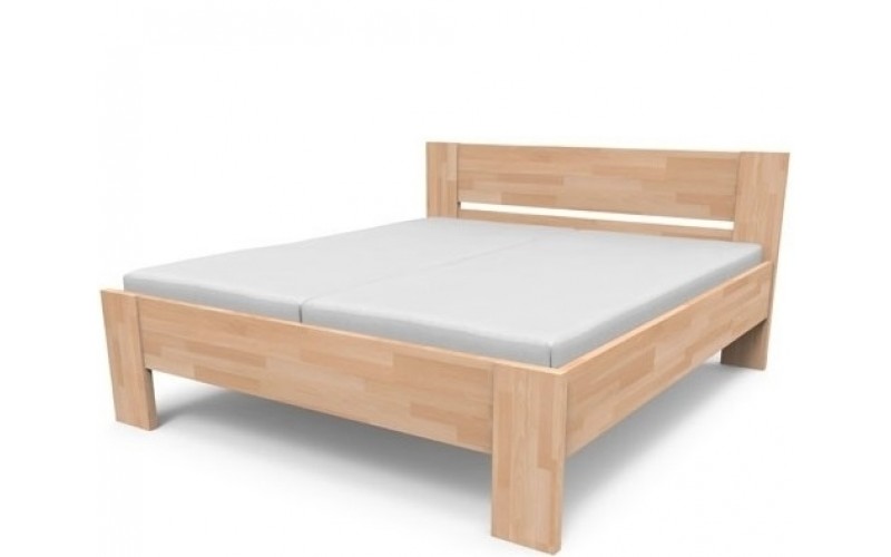 NIKOLETA 1 buková/dubová posteľ 140 x 200 cm