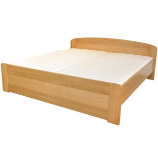 PETRA masívna posteľ 180x200 cm s rovným čelom pri nohách