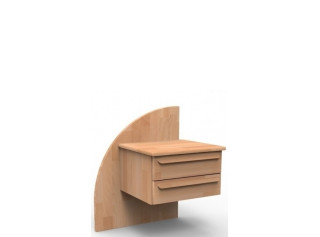 PETRA NS - ľavý, bukový/dubový nočný stolík