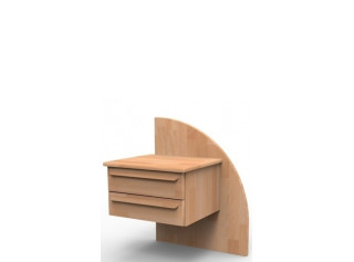 PETRA NS - pravý, bukový/dubový nočný stolík