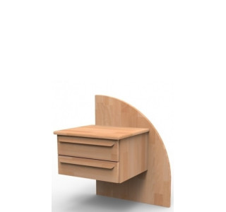 PETRA NS - pravý, bukový/dubový nočný stolík