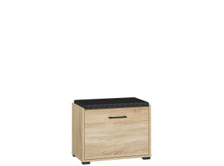 CARO 01, skrinka na topánky s čalúneným sedákom