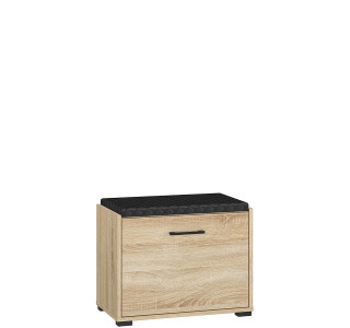 CARO 01, skrinka na topánky s čalúneným sedákom