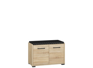 CARO 02, skrinka na topánky s čalúneným sedákom