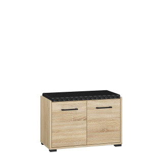 CARO 02, skrinka na topánky s čalúneným sedákom