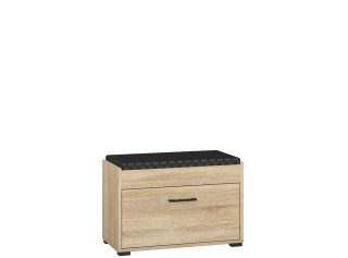 CARO 03, skrinka na topánky s čalúneným sedákom