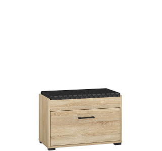 CARO 03, skrinka na topánky s čalúneným sedákom