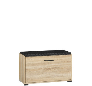 CARO 04, skrinka na topánky s čalúneným sedákom