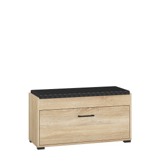 CARO 05, skrinka na topánky s čalúneným sedákom