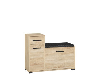 CARO 06, skrinka na topánky s čalúneným sedákom