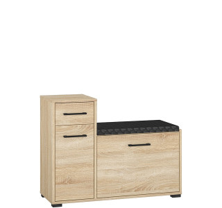 CARO 06, skrinka na topánky s čalúneným sedákom