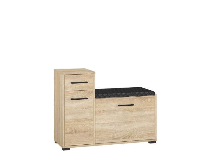 CARO 06, skrinka na topánky s čalúneným sedákom CARO 06, skrinka na topánky s čalúneným sedákom