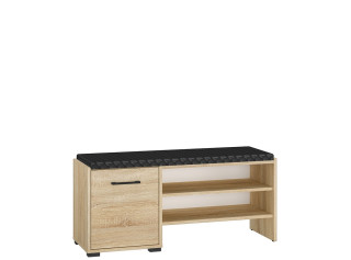 CARO 07, skrinka na topánky s čalúneným sedákom