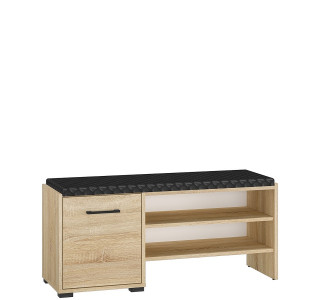 CARO 07, skrinka na topánky s čalúneným sedákom