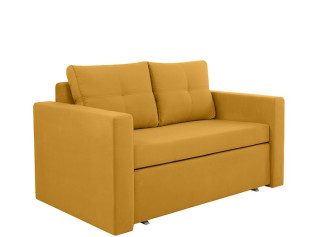 BUNIO 3-2FBK oranžová, rozkladacia pohovka/rozkladacie kreslo