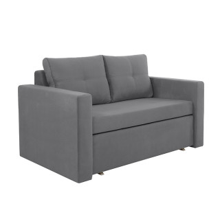 BUNIO 3-2FBK sivá, rozkladacia pohovka/rozkladacie kreslo