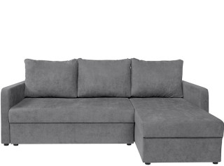 IMROS 3DL svetlosivá, rohová rozkladacia sedačka