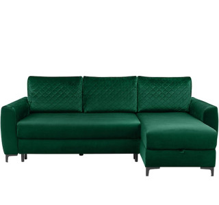 MOLI LUX 3DL zelená, rohová rozkladacia sedačka