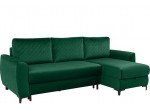 MOLI LUX 3DL zelená, rohová rozkladacia sedačka