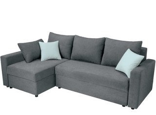 PRZEMEK IV LUX 3DL sivá, rohová rozkladacia sedačka